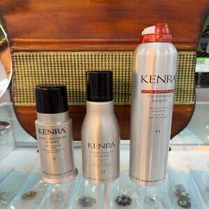 Lot of 3 Kenra Flexible Curl Protection Styling Kit